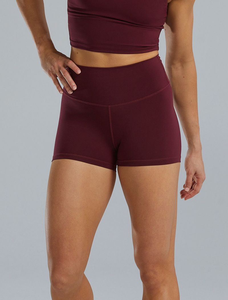 Short Tyr Joule Elite? High-waisted 2 Femme Bordeaux | 17488132BPD