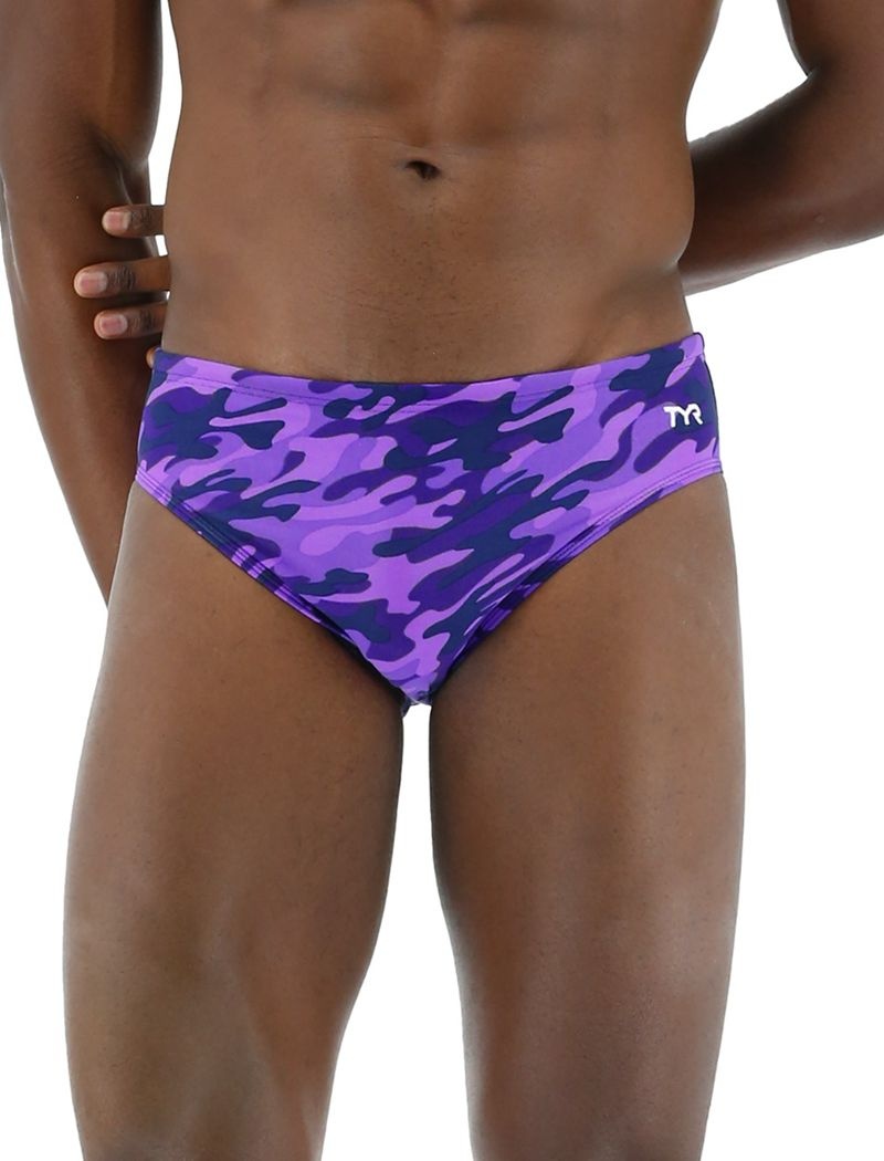 Maillot de Bain Tyr Durafast Elite? Camo Homme Violette | 19981107NGN