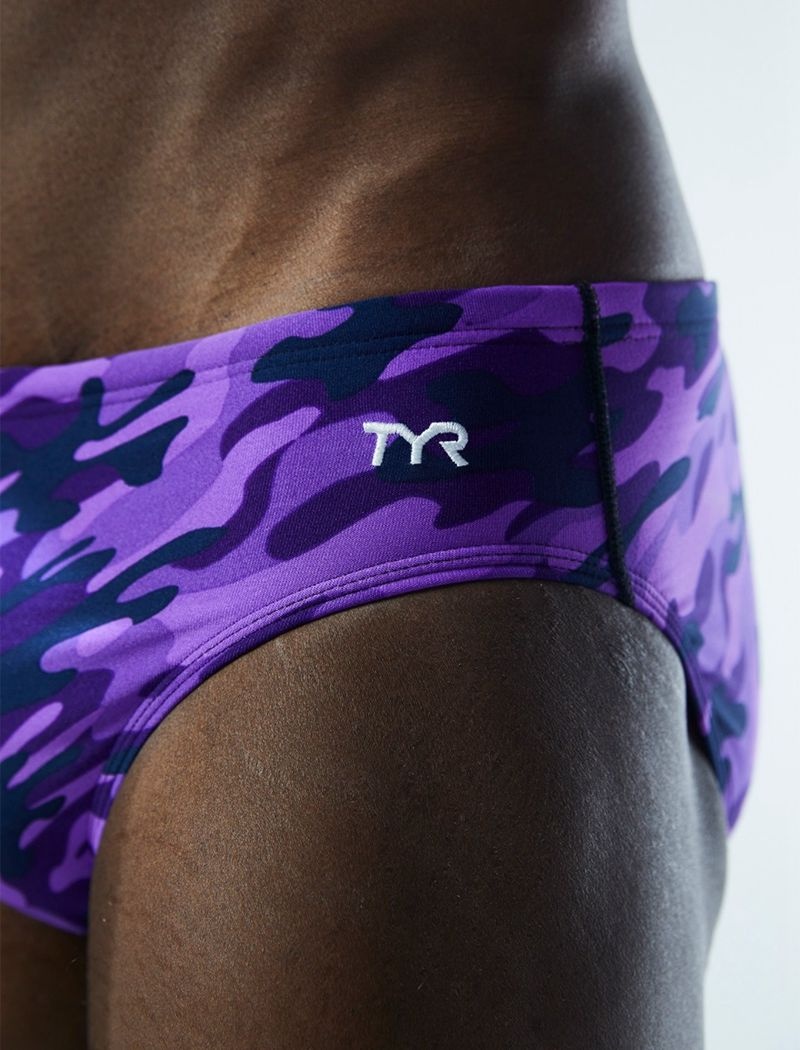 Maillot de Bain Tyr Durafast Elite? Camo Homme Violette | 19981107NGN