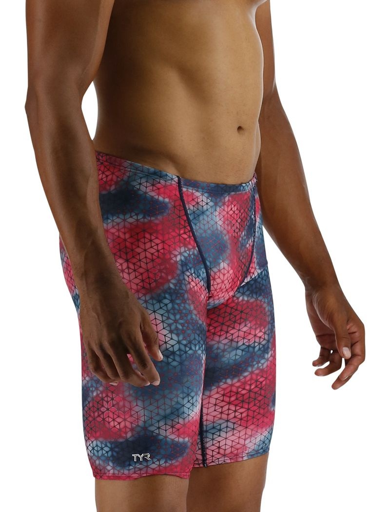 Maillot de Bain Tyr Durafast Elite? Jammer Starhex Homme Rose Bleu Marine | 46808210YXB