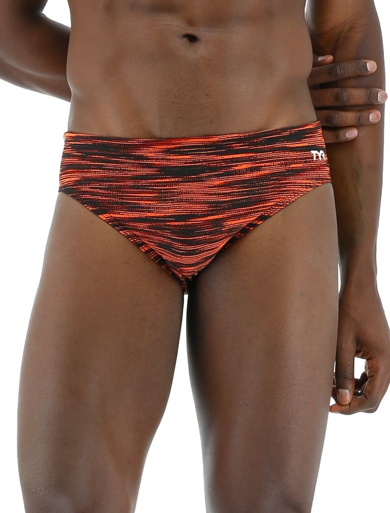 Maillot de Bain Tyr Durafast Elite? Fizzy Homme Orange Noir | 29949015QGQ