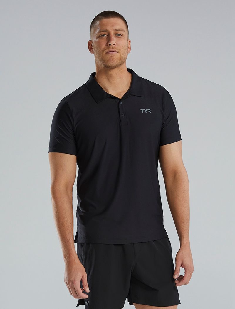 Polo Tyr Climadry? Corta Sleeve Homme Noir | 09109454BOA