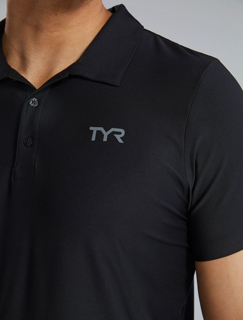 Polo Tyr Climadry? Corta Sleeve Homme Noir | 09109454BOA