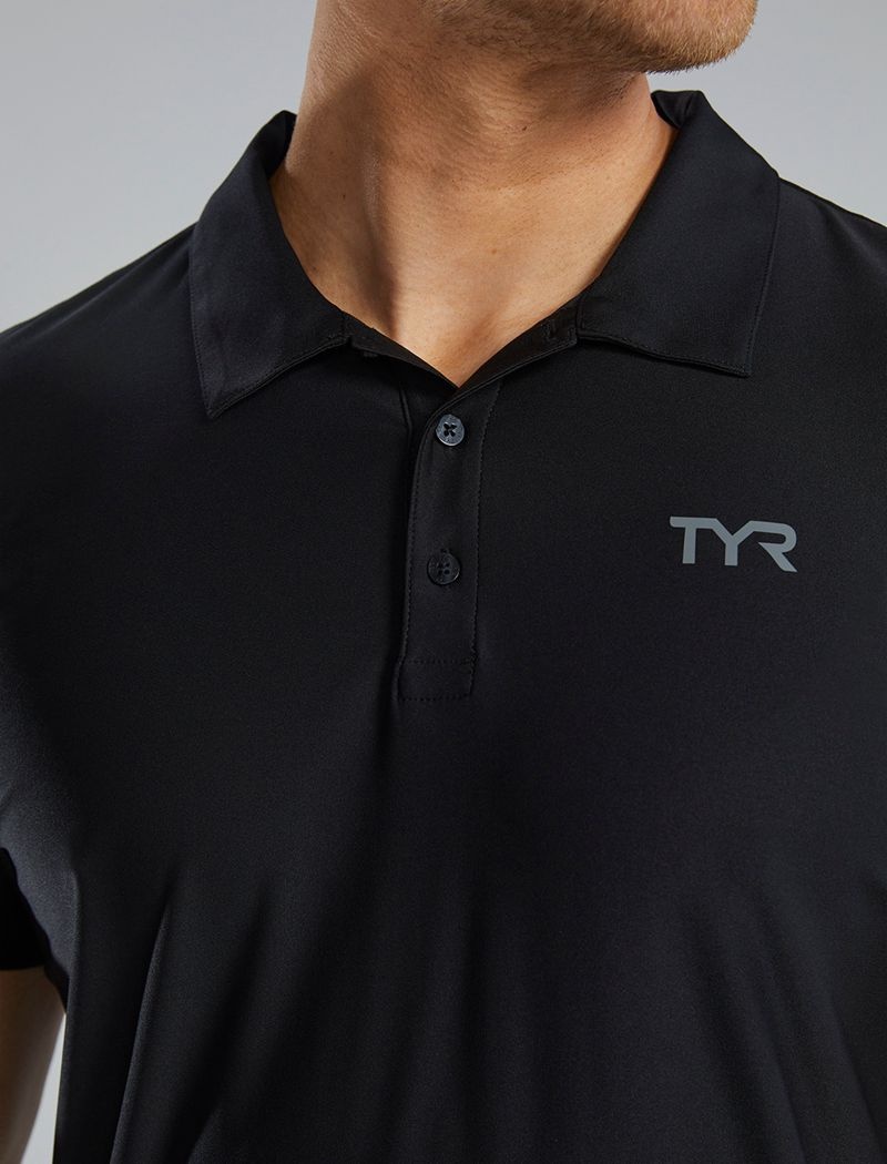 Polo Tyr Climadry? Corta Sleeve Homme Noir | 09109454BOA