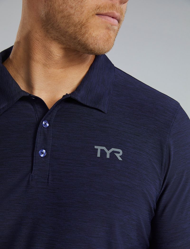 Polo Tyr Climadry? Corta Sleeve Homme Bleu Marine | 19318822RQB