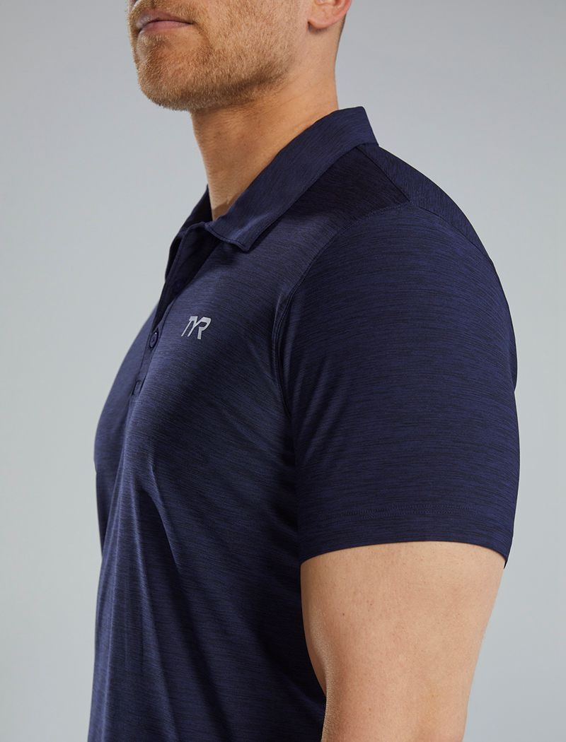 Polo Tyr Climadry? Corta Sleeve Homme Bleu Marine | 19318822RQB