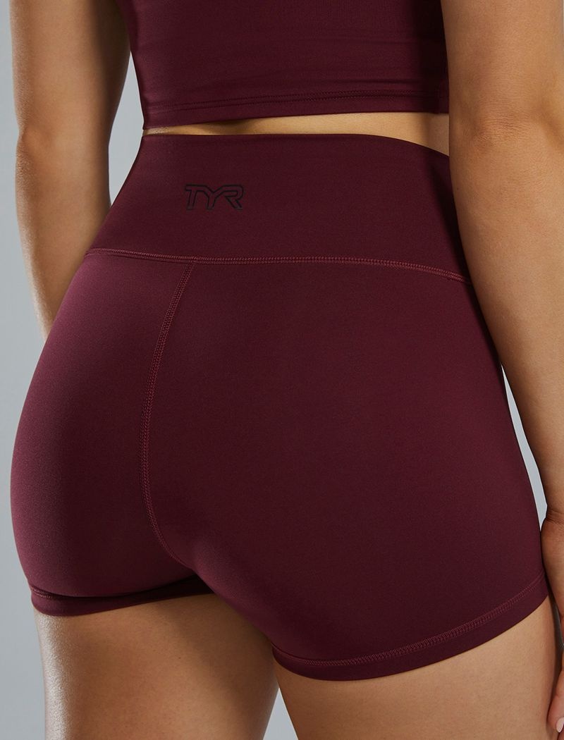 Short Tyr Joule Elite? High-waisted 2 Femme Bordeaux | 17488132BPD