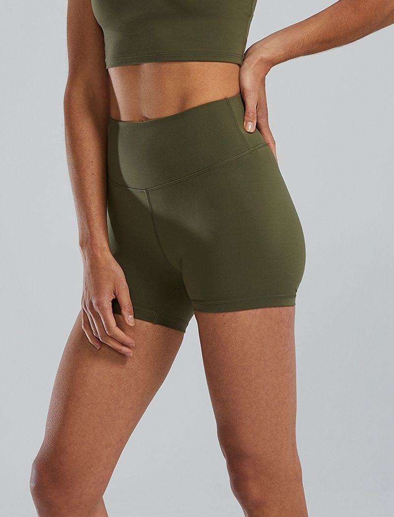 Short Tyr Joule Elite? High-waisted 3.25 Femme Vert Olive | 50847540MXQ