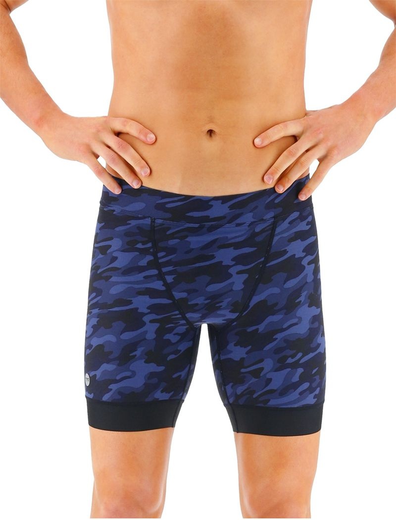 Maillot de Bain Tyr Durafast Elite? Workout Jammer Homme Bleu Marine Camouflage | 57728487ZUE