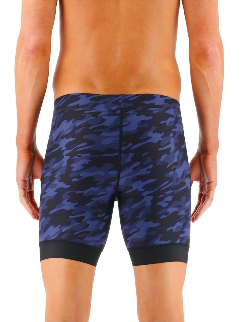 Maillot de Bain Tyr Durafast Elite? Workout Jammer Homme Bleu Marine Camouflage | 57728487ZUE