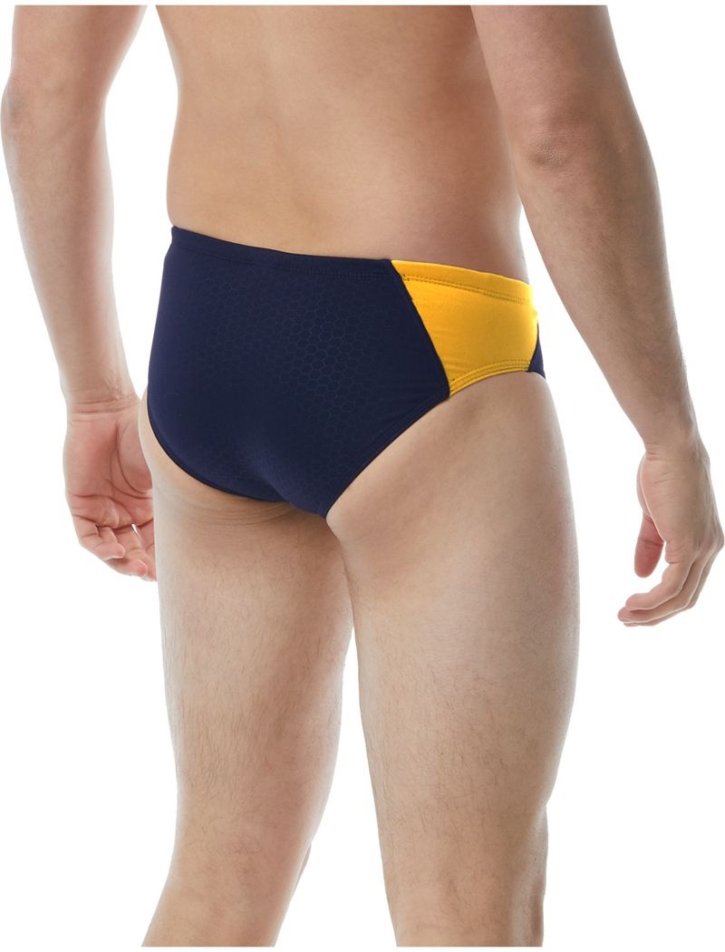 Maillot de Bain Tyr Durafast Elite? Blade Splice Hexa Homme Bleu Marine Jaune | 65936605YEU