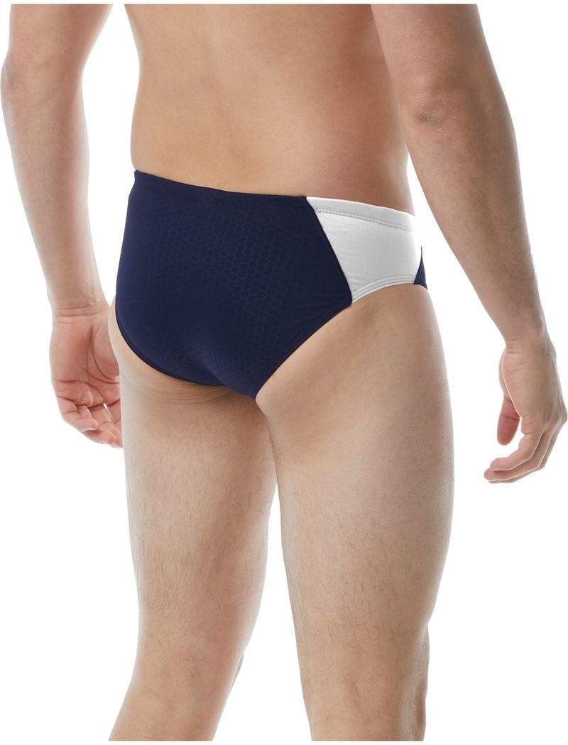 Maillot de Bain Tyr Durafast Elite? Blade Splice Hexa Homme Bleu Marine Blanche | 75443444OAH