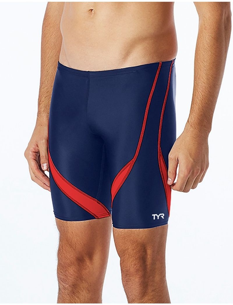 Maillot de Bain Tyr Tyreco? Alliance Jammer Splice Homme Bleu Marine Rouge | 54099608LSO