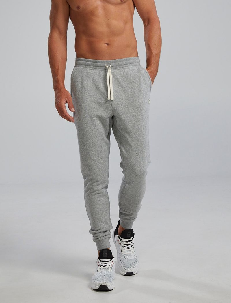 Pantalon Jogger Tyr Ultrasoft Heavyweight Terry Homme Grise | 54804756UUI