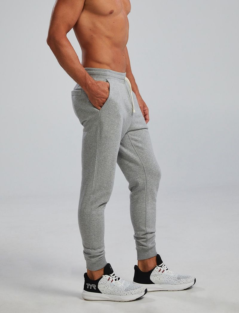 Pantalon Jogger Tyr Ultrasoft Heavyweight Terry Homme Grise | 54804756UUI