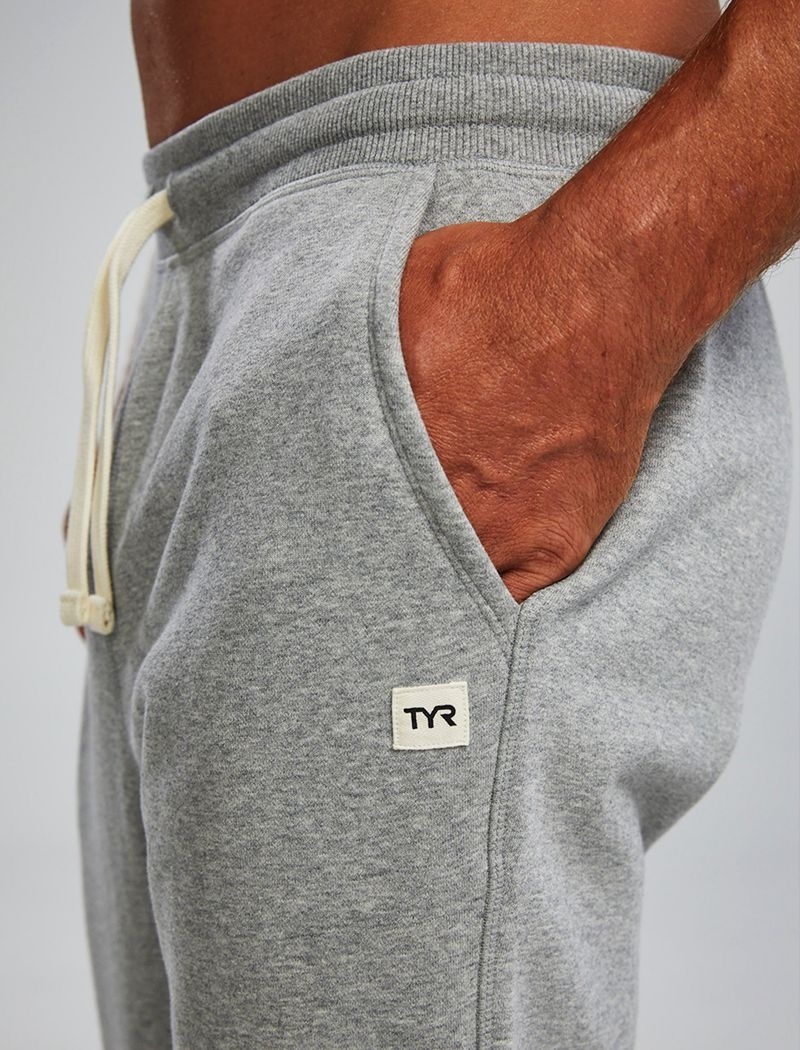 Pantalon Jogger Tyr Ultrasoft Heavyweight Terry Homme Grise | 54804756UUI