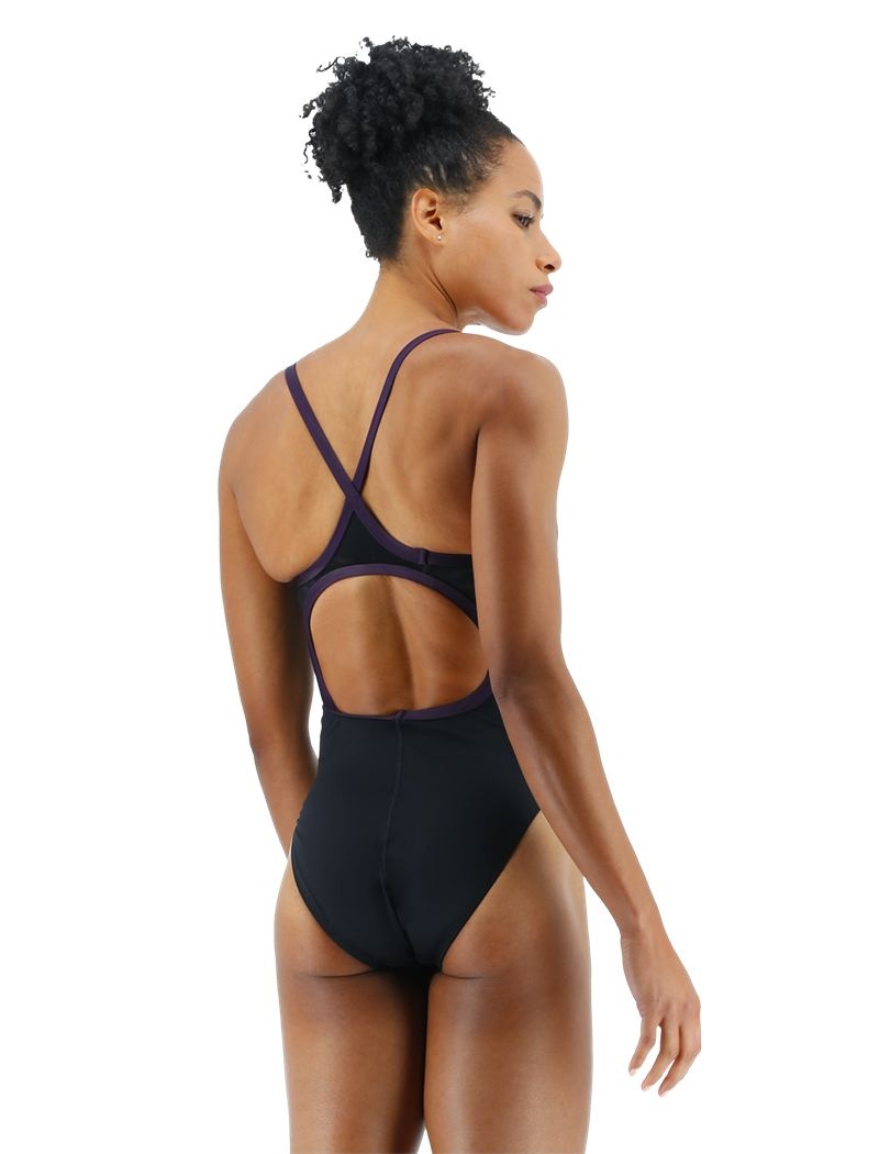 Maillot de Bain Tyr Durafast Elite? Diamond Controlfit Femme Noir | 87171803MVU