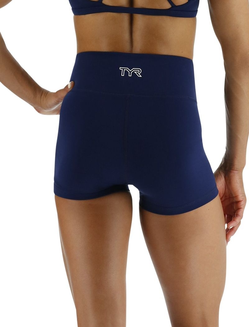 Short Tyr Joule Elite? High-waisted 2 Femme Bleu Marine | 90827975RBX