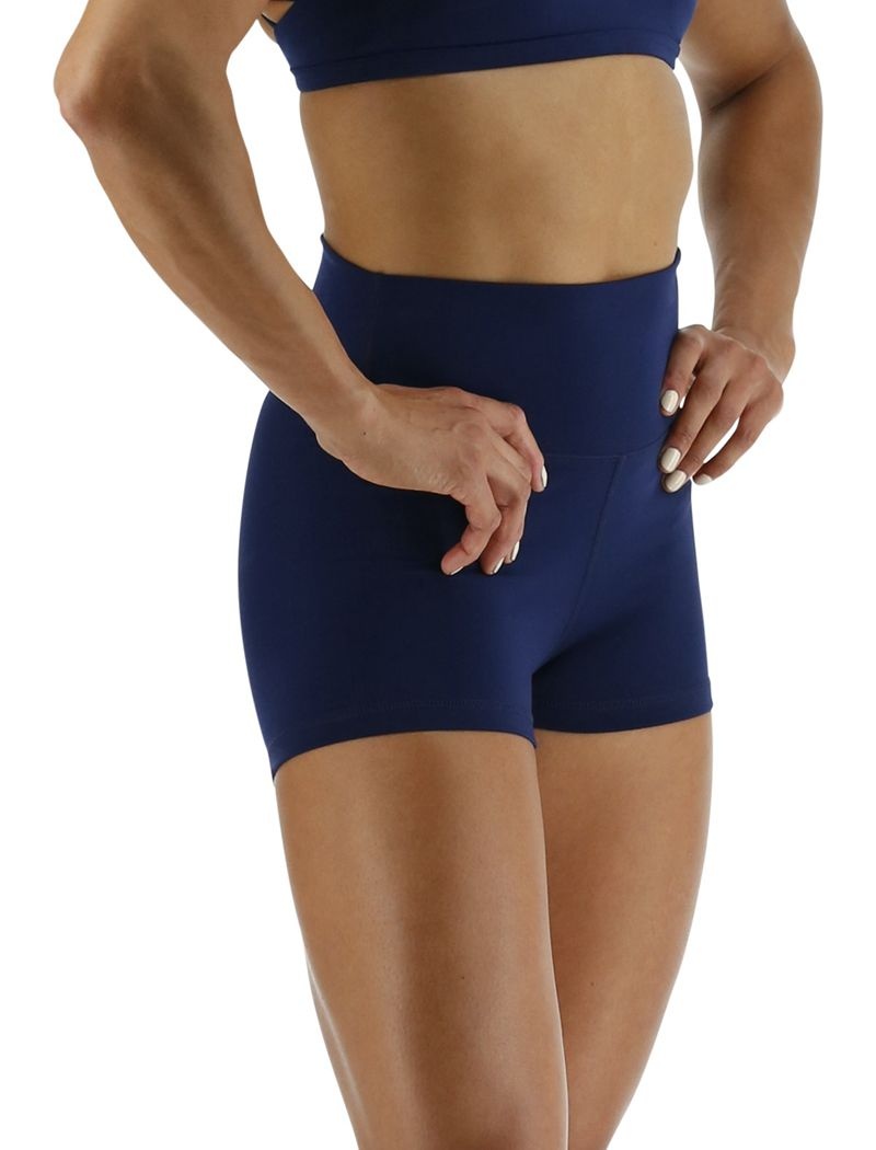 Short Tyr Joule Elite? High-waisted 2 Femme Bleu Marine | 90827975RBX