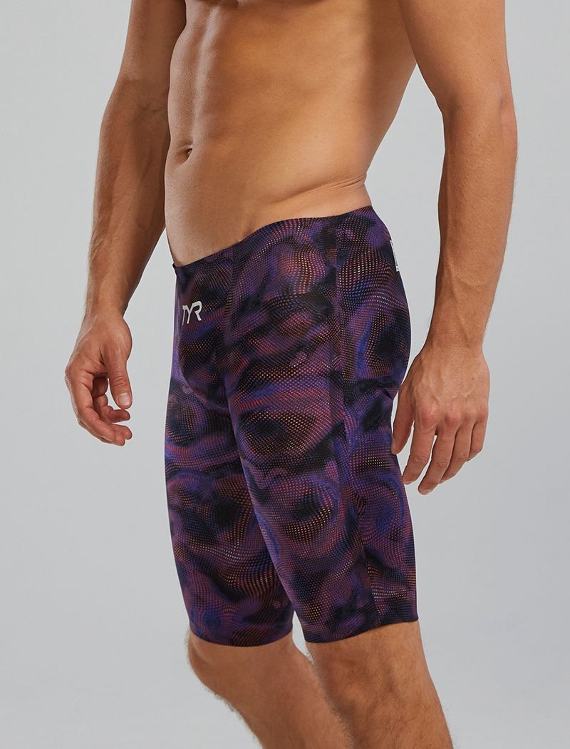 Maillot de Bain Tyr Avictor? 2.0. Low Taille Jammer Exolon Homme Bleu Marine Violette | 02141769OLN