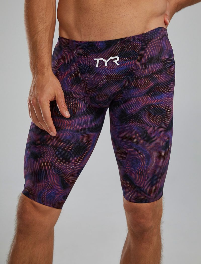 Maillot de Bain Tyr Avictor? 2.0. Low Taille Jammer Exolon Homme Bleu Marine Violette | 02141769OLN