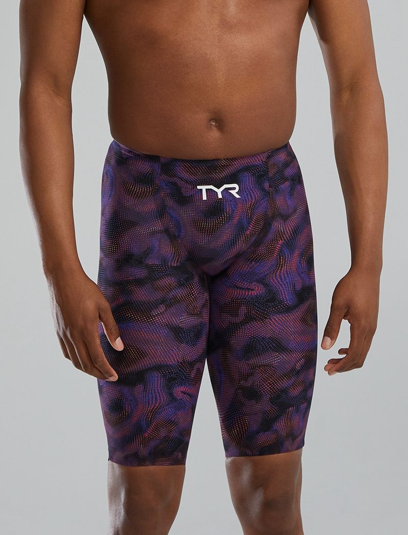 Maillot de Bain Tyr Avictor? 2.0. High Taille Jammer Exolon Homme Bleu Marine Violette | 33067553KBT