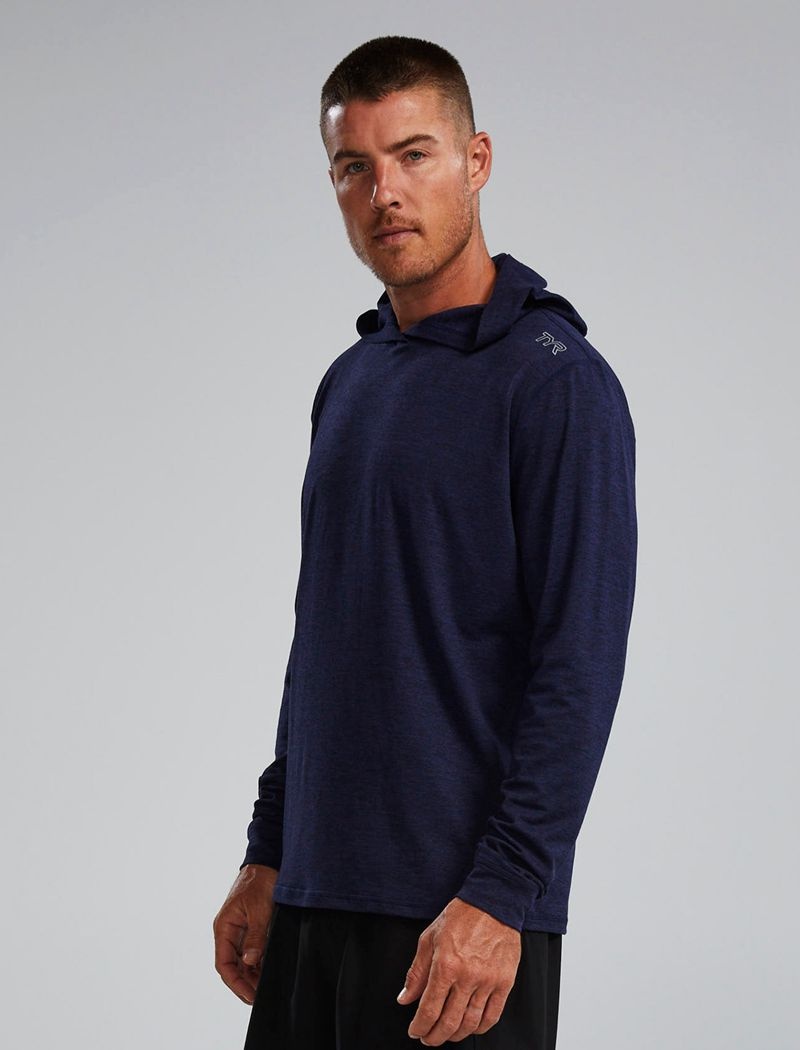 Sweat a Capuche Tyr Sls Tech Performance Homme Bleu Marine | 68725733JCW