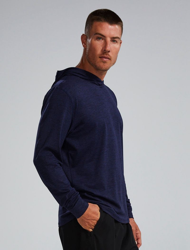 Sweat a Capuche Tyr Sls Tech Performance Homme Bleu Marine | 68725733JCW