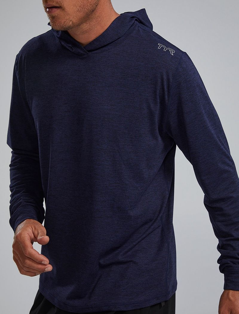 Sweat a Capuche Tyr Sls Tech Performance Homme Bleu Marine | 68725733JCW