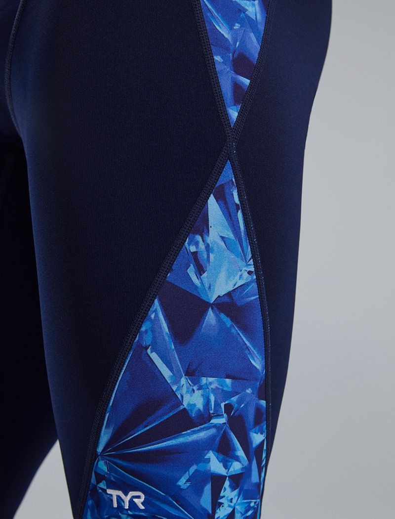 Maillot de Bain Tyr Durafast Elite? Blade Splice Jammer Crystalized Homme Bleu Marine Bleu | 36659163POT