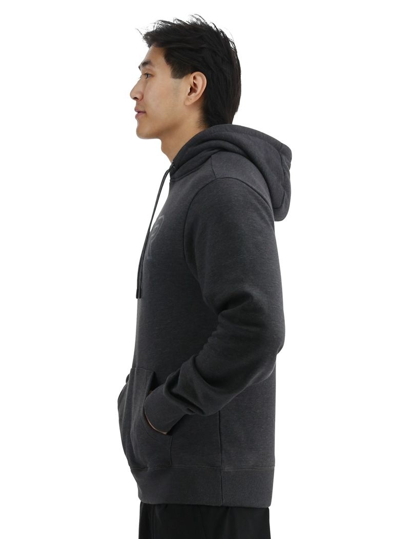 Sweat a Capuche Tyr Ultrasoft Big Logo Tech Homme Grise Foncé | 08519097WGC