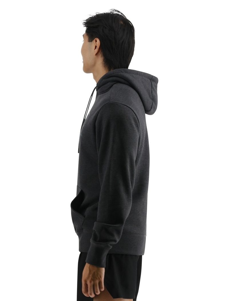 Sweat a Capuche Tyr Ultrasoft Big Logo Tech Homme Grise Foncé | 08519097WGC