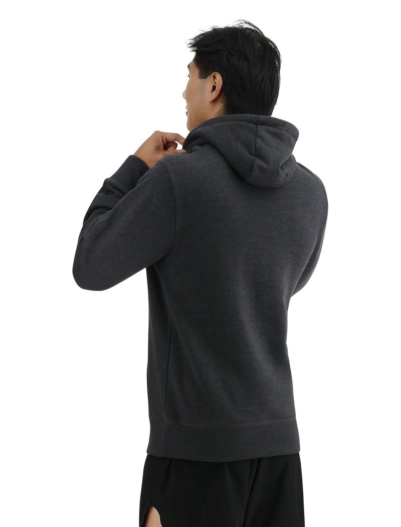 Sweat a Capuche Tyr Ultrasoft Big Logo Tech Homme Grise Foncé | 08519097WGC