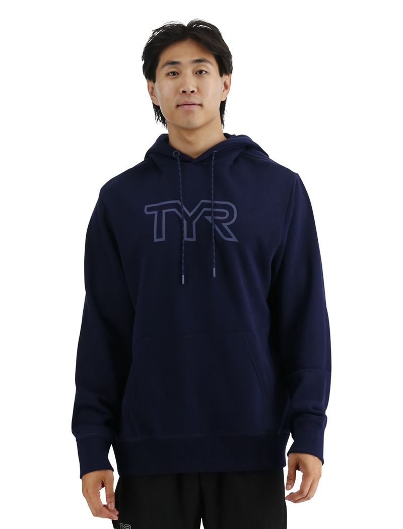 Sweat a Capuche Tyr Ultrasoft Big Logo Tech Homme Bleu Marine | 83783100NQQ