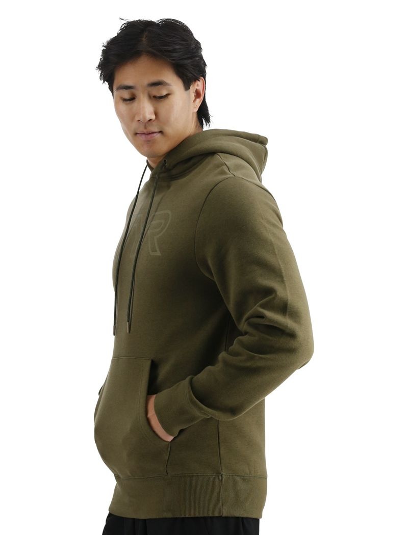 Sweat a Capuche Tyr Ultrasoft Big Logo Tech Homme Vert Olive | 23804908EUZ