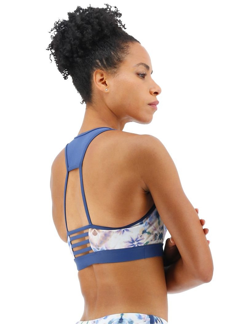 Soutien Gorge Sport Tyr Reilly Pressed Flowers Femme Blanche | 73570954KNM