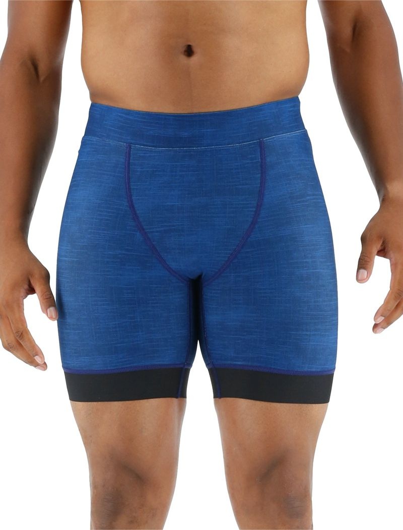 Maillot de Bain Tyr Durafast Elite? Workout Jammer Sandblasted Homme Bleu Marine | 44849713MEY