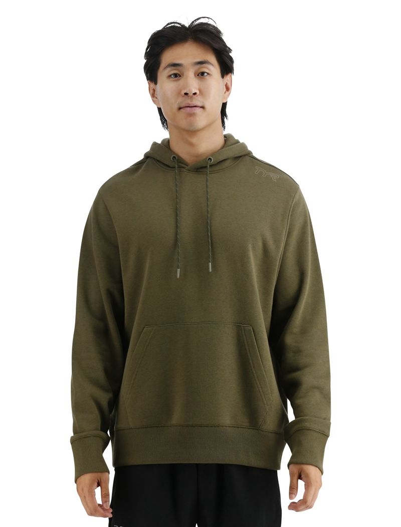 Sweat a Capuche Tyr Ultrasoft Midweight Fleece Homme Vert Olive | 19316054ZRO