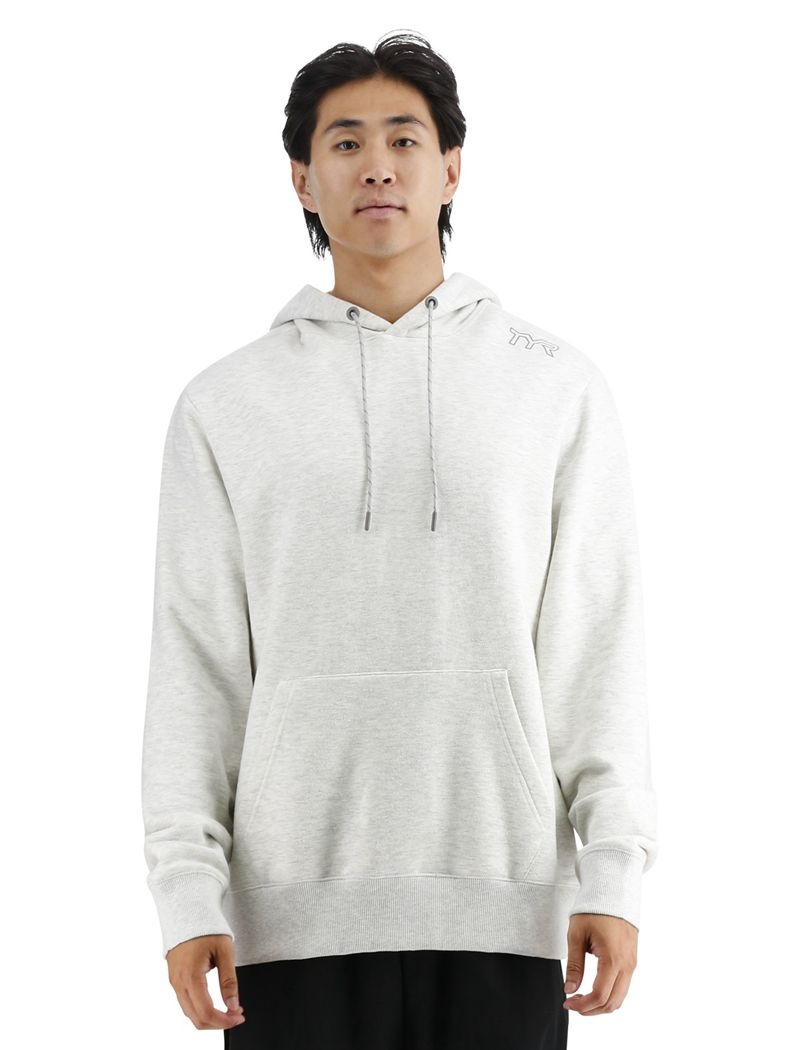 Sweat a Capuche Tyr Ultrasoft Midweight Fleece Homme Grise Clair | 59536415KIS