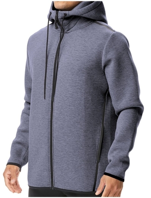 Sweat a Capuche Tyr Elite Team Full Zip Homme Bleu Grise | 36837387YBM