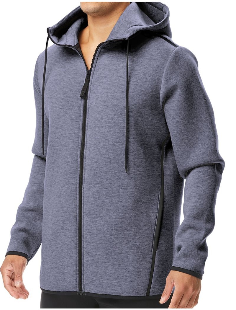 Sweat a Capuche Tyr Elite Team Full Zip Homme Bleu Grise | 36837387YBM