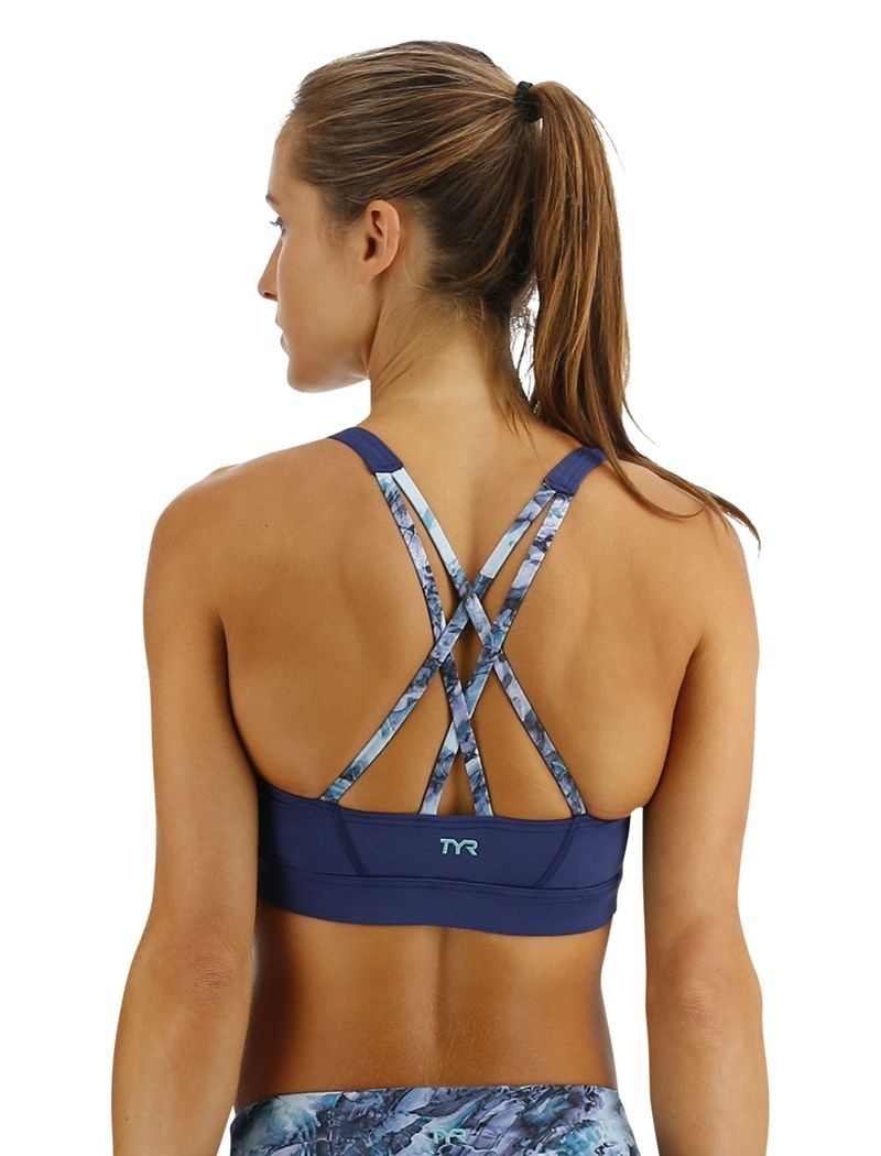 Soutien Gorge Sport Tyr Jojo Femme Bleu Marine | 67676231OEA