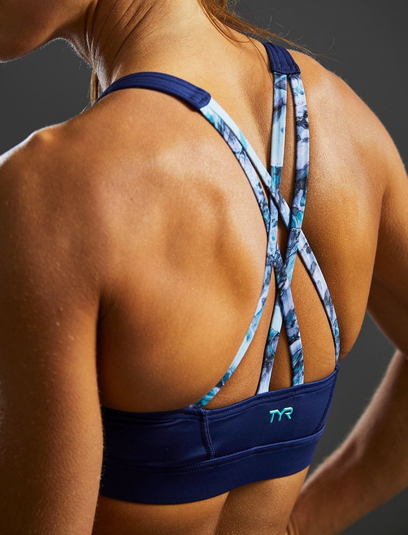 Soutien Gorge Sport Tyr Jojo Femme Bleu Marine | 67676231OEA