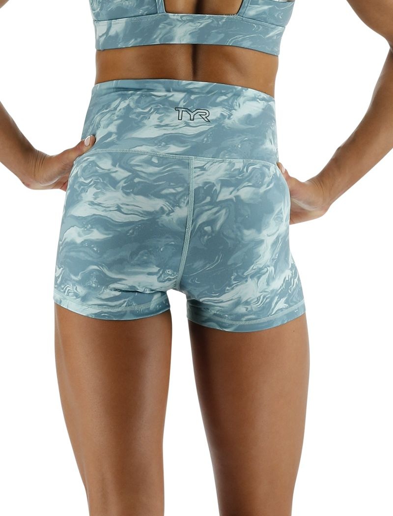 Short Tyr Base Kinetic? High-rise 2 Femme Turquoise | 32003264NDZ