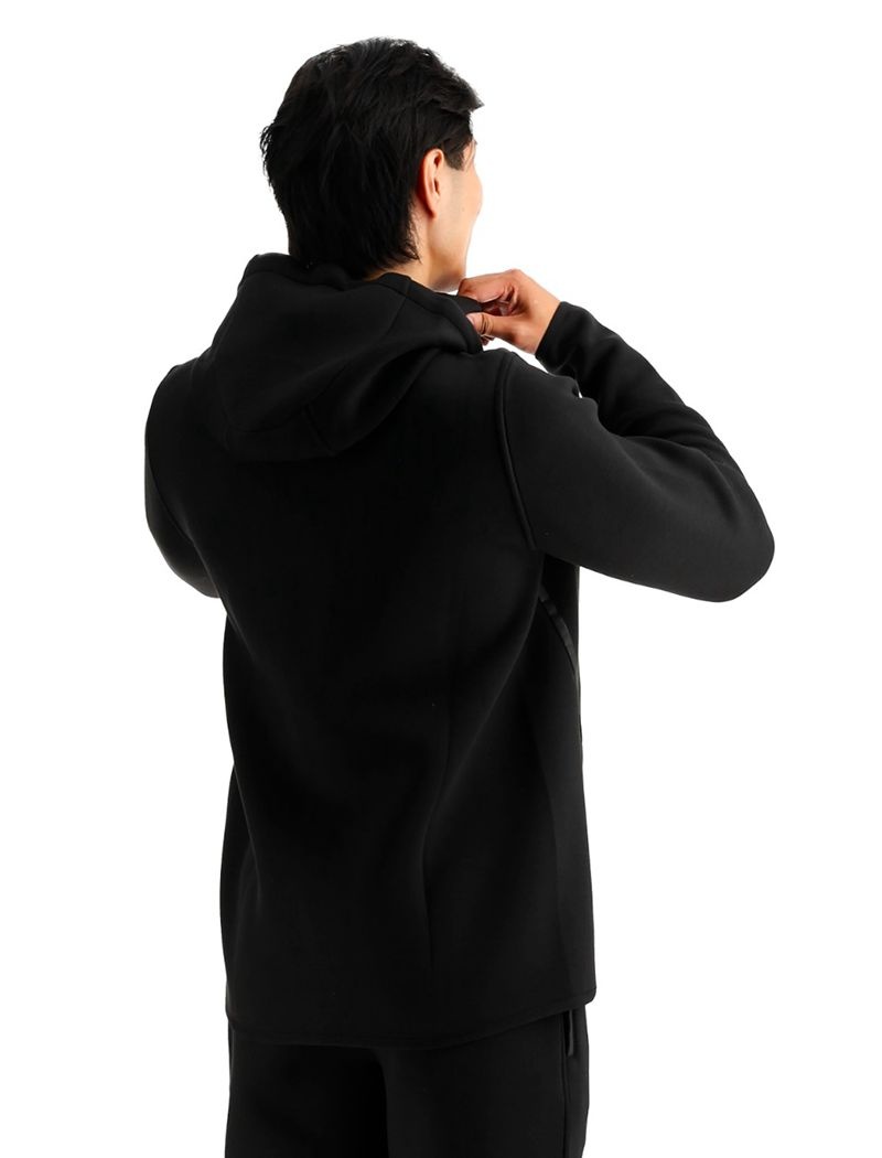 Sweat a Capuche Tyr Elite Team Full Zip Homme Noir | 86272212CMB