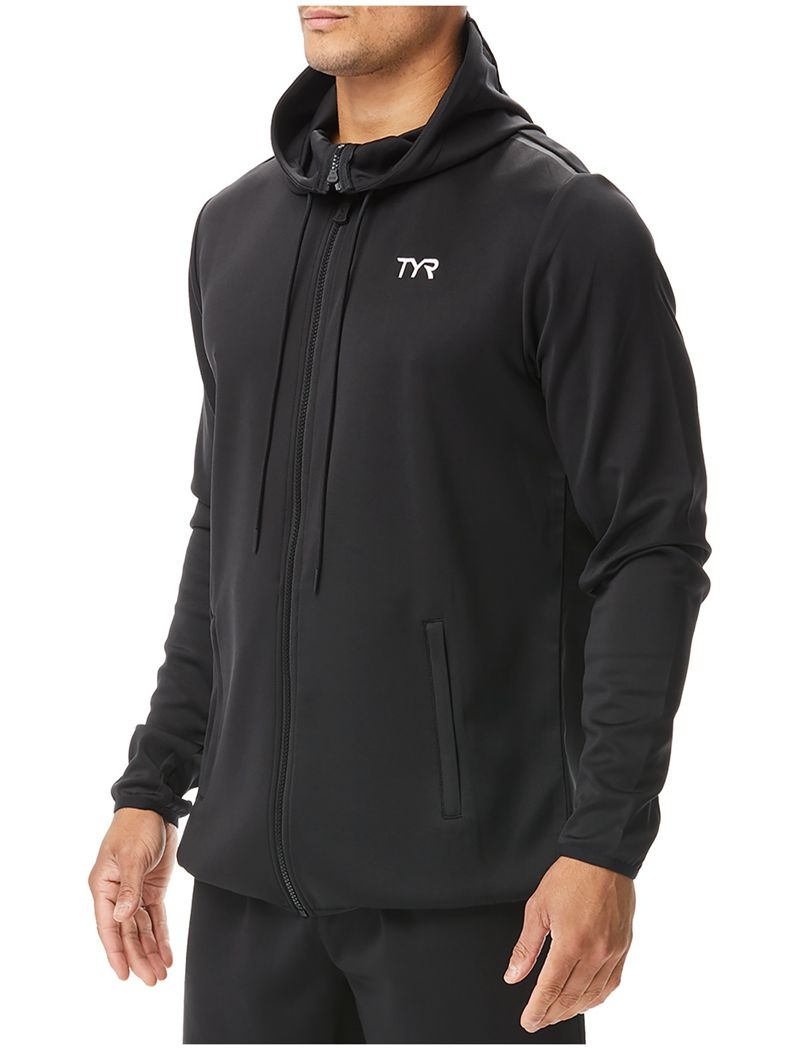 Sweat a Capuche Tyr Alliance Podium Full Zip Homme Noir | 86981799DLM