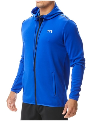 Sweat a Capuche Tyr Alliance Podium Full Zip Homme Bleu | 78099018ZGK