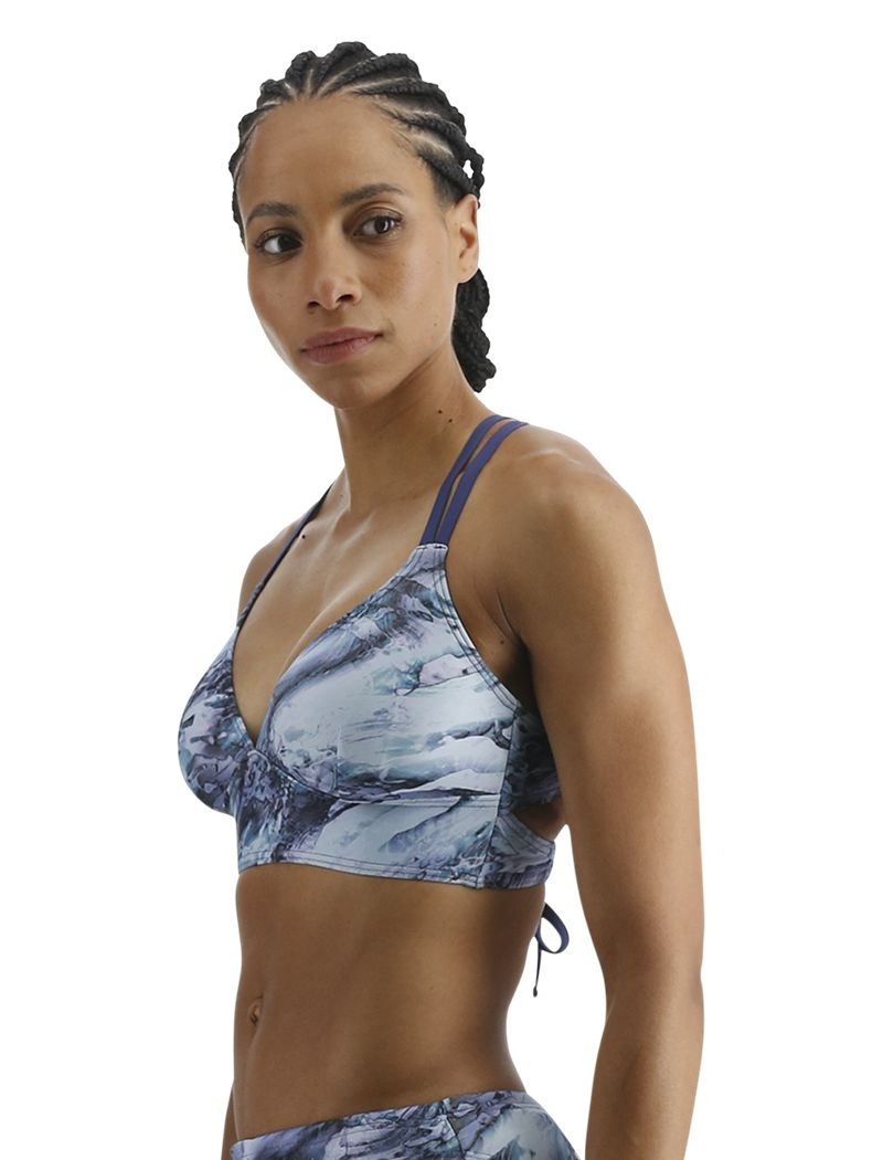 Soutien Gorge Sport Tyr Madeline Shale Femme Bleu Multicolore | 09280497OSF