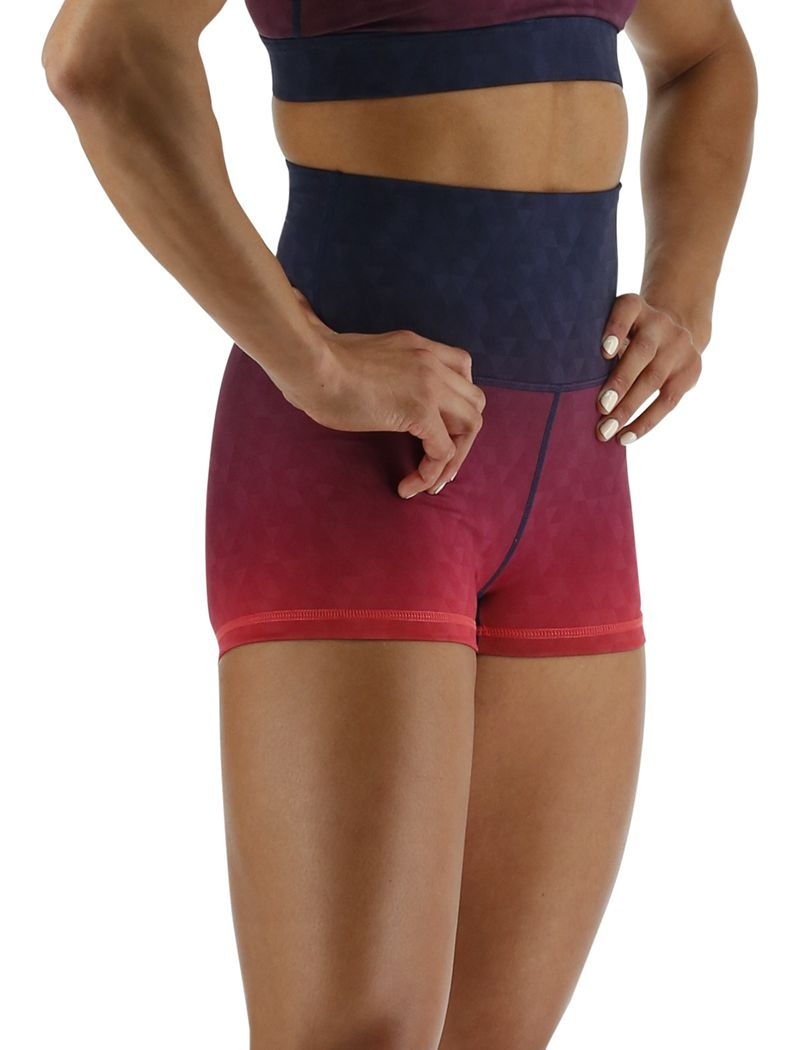 Short Tyr Base Kinetic? High-rise 2 Femme Rouge Bleu Marine | 49501179FTQ