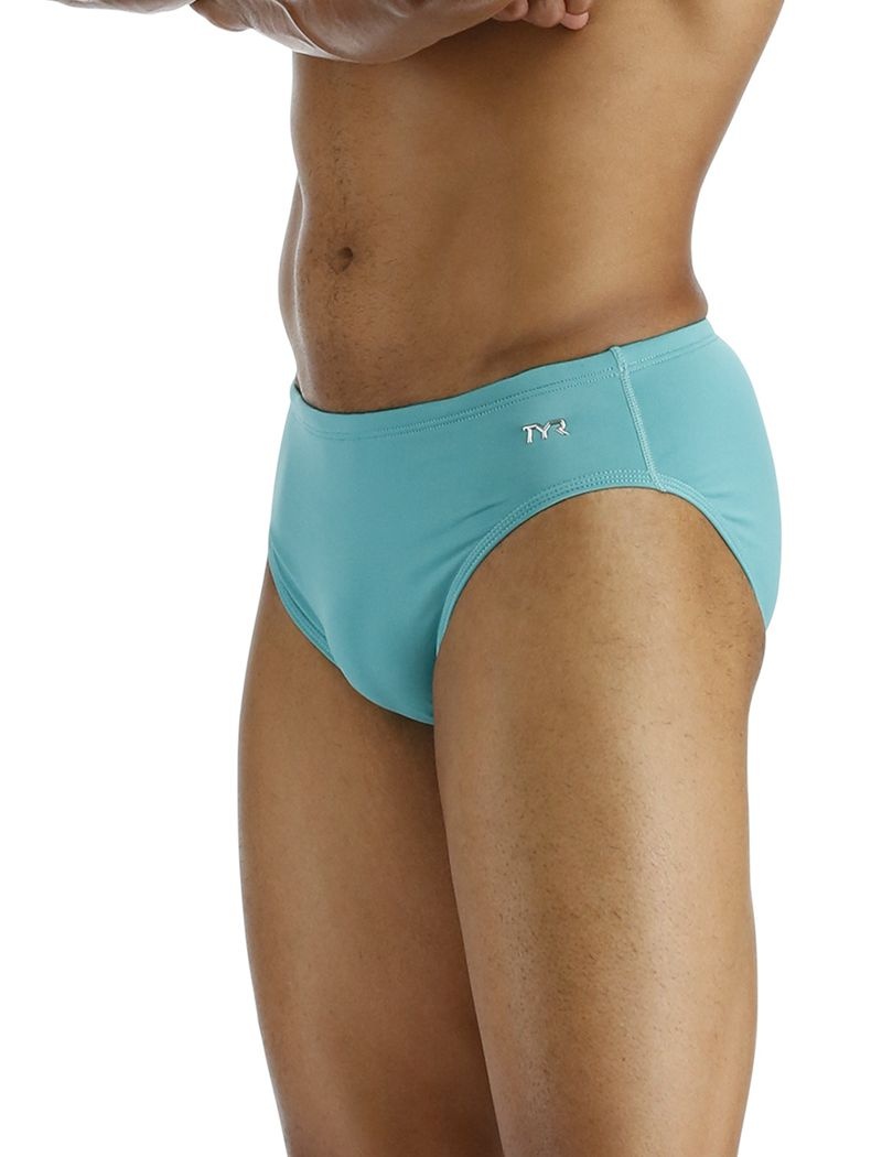 Maillot de Bain Tyr Durafast Elite? Ss Homme Turquoise Clair | 66615775XVI